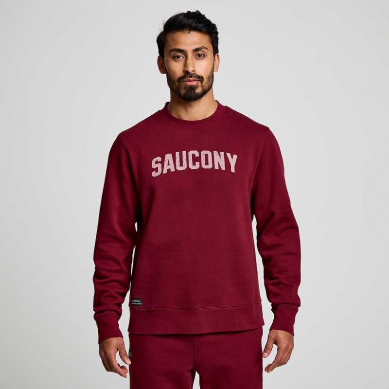 Sudadera Saucony Recovery Crew Hombre Rojas | COLOMBIA-QECZ