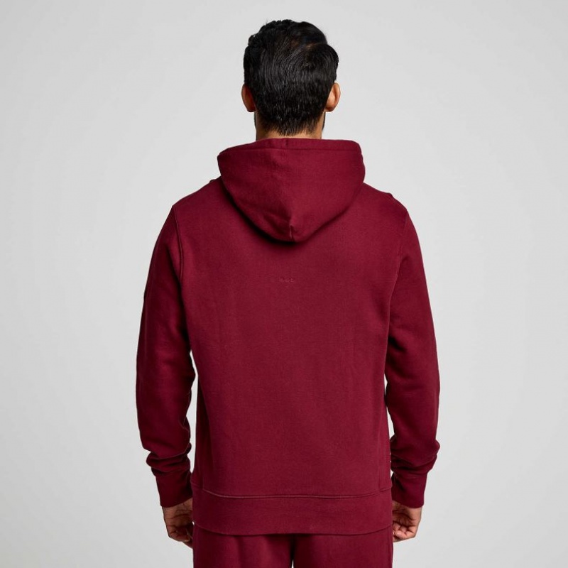 Sudadera con Capucha Saucony Recovery Hombre Rojas | COLOMBIA-IXDS