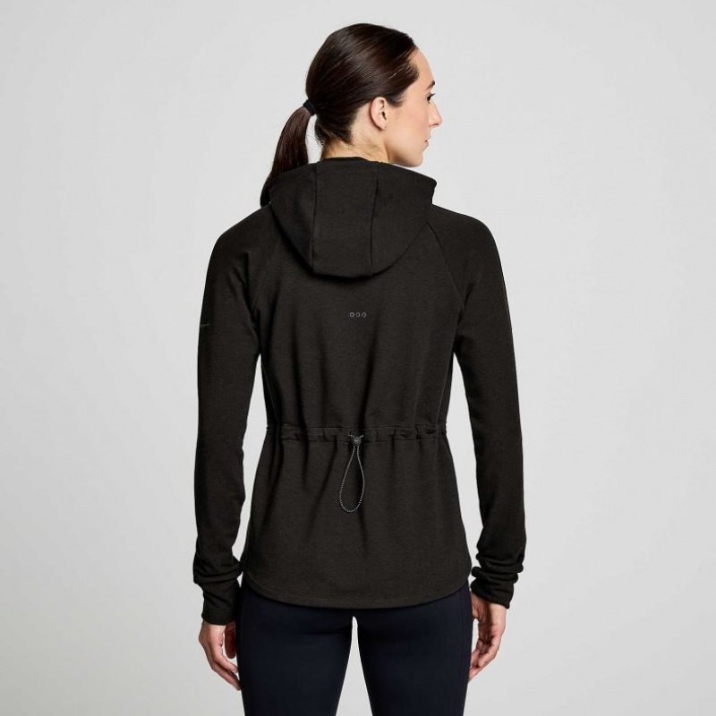 Sudadera con Capucha Saucony Triumph Tunic Mujer Negras | COLOMBIA-IXPK