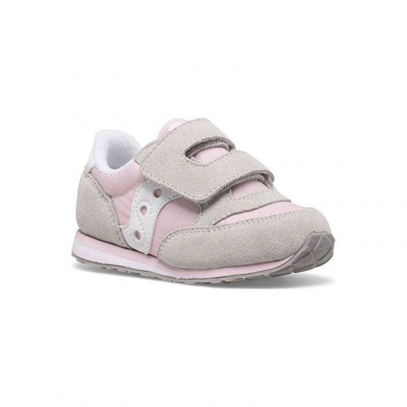 Tenis Saucony Baby Jazz Hook & Loop Niño Pequeño Gris Rosas | COLOMBIA-BEAH