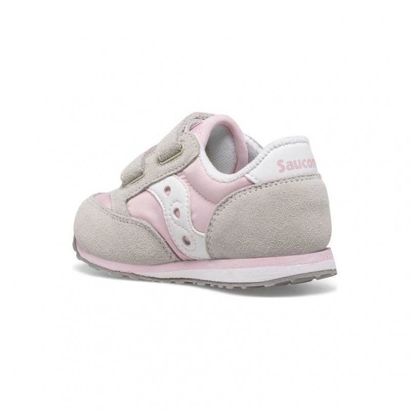 Tenis Saucony Baby Jazz Hook & Loop Niño Pequeño Gris Rosas | COLOMBIA-BEAH