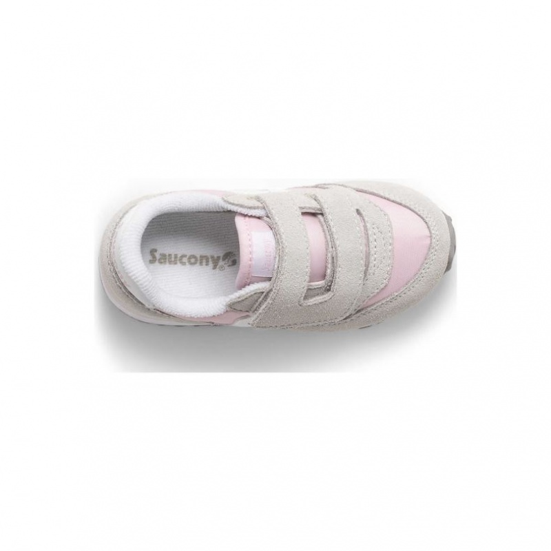 Tenis Saucony Baby Jazz Hook & Loop Niño Pequeño Gris Rosas | COLOMBIA-BEAH