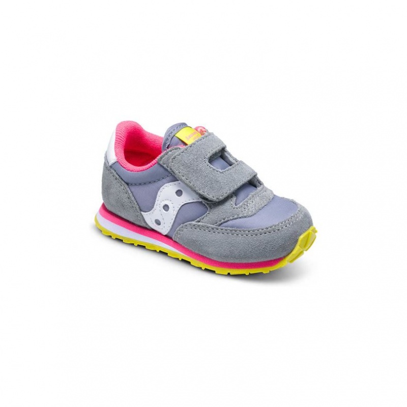 Tenis Saucony Baby Jazz Hook & Loop Niño Pequeño Gris | COLOMBIA-MDQU