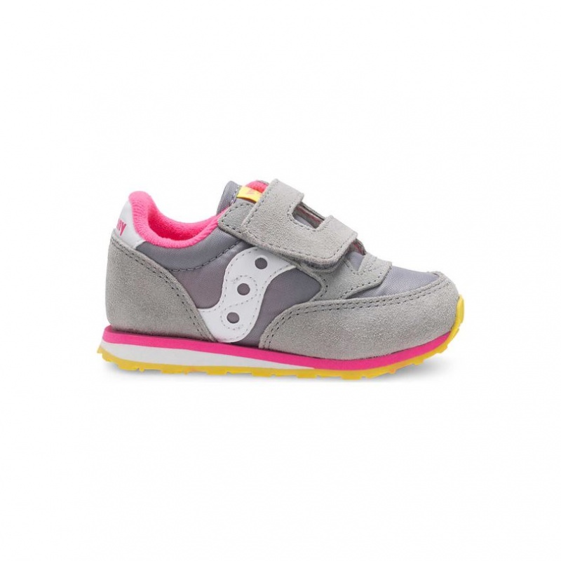 Tenis Saucony Baby Jazz Hook & Loop Niño Pequeño Gris | COLOMBIA-MDQU