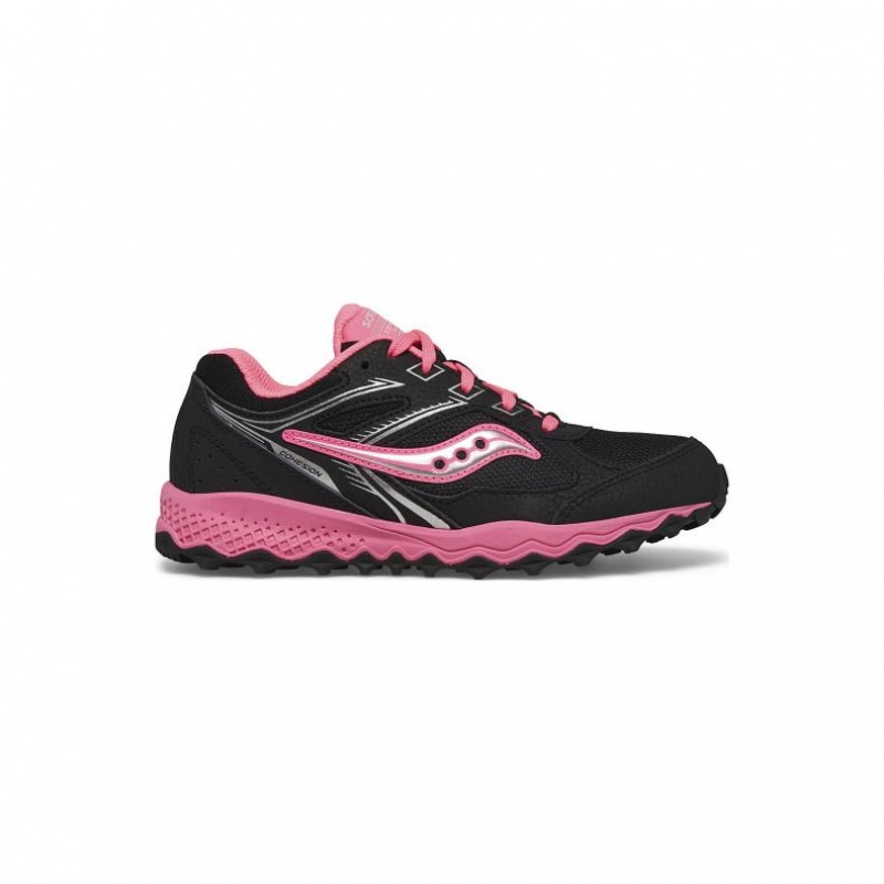 Tenis Saucony Cohesion TR14 Lace Niño Grande Negras Rosas | COLOMBIA-GJTY