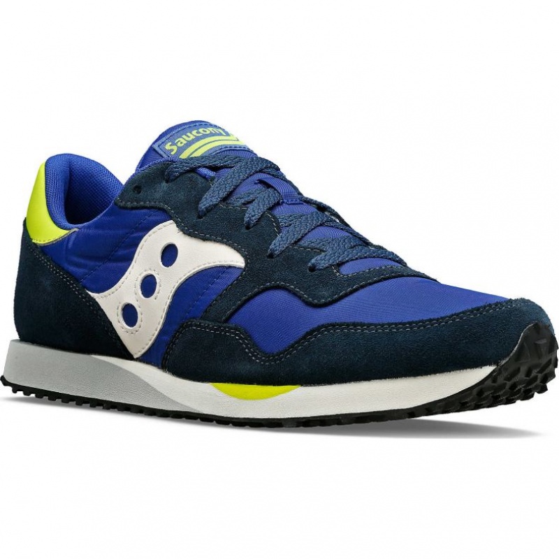 Tenis Saucony DXN Hombre Azules Blancas Verde Claro | COLOMBIA-GXJK