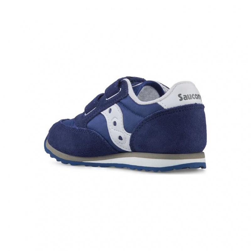 Tenis Saucony Jazz Hook & Loop Niño Grande Azul Marino | COLOMBIA-YJUV