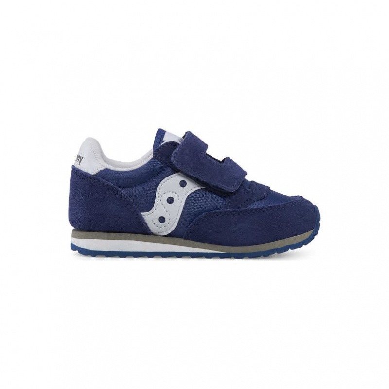 Tenis Saucony Jazz Hook & Loop Niño Grande Azul Marino | COLOMBIA-YJUV