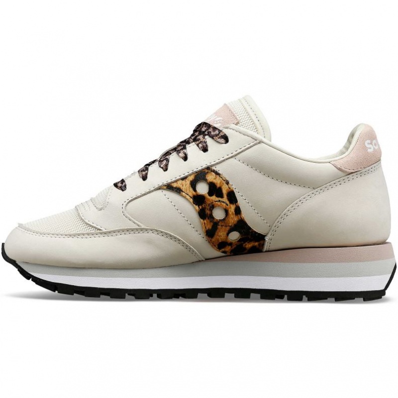 Tenis Saucony Jazz Triple Mujer Blancas Leopardo | COLOMBIA-PLFV