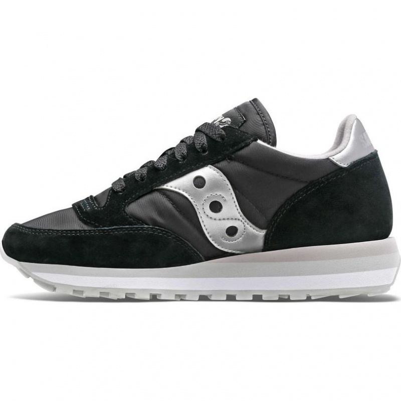 Tenis Saucony Jazz Triple Mujer Negras Plateadas | COLOMBIA-CJGA