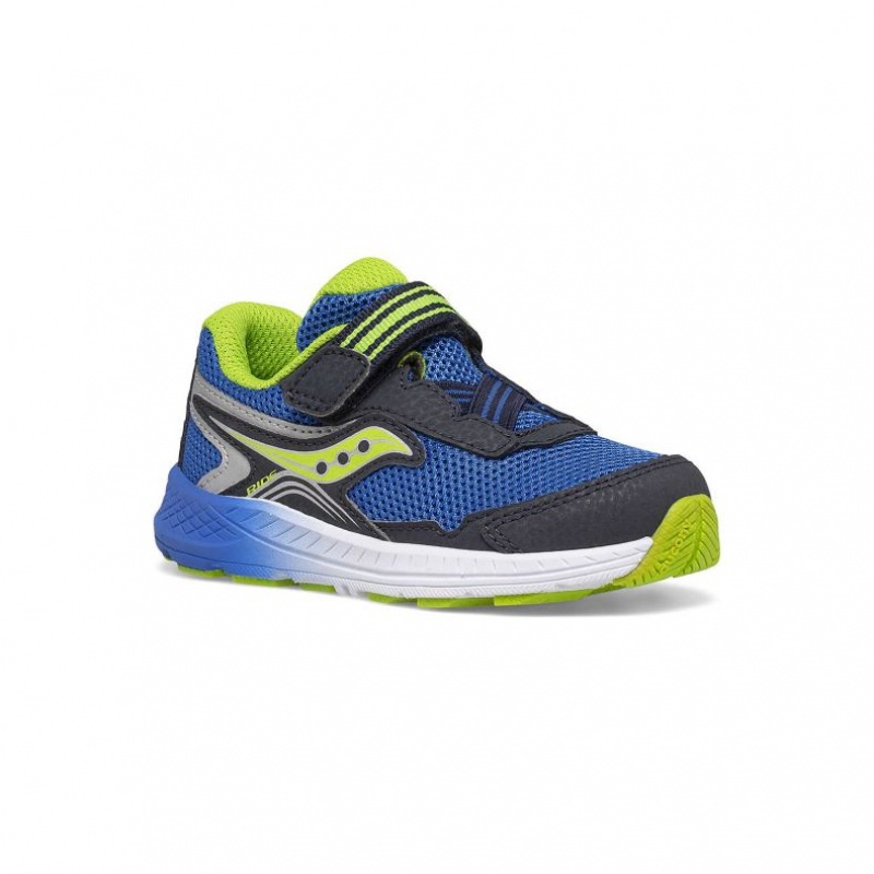 Tenis Saucony Ride 10 Jr. Niño Grande Azul Marino Verde | COLOMBIA-PFZH