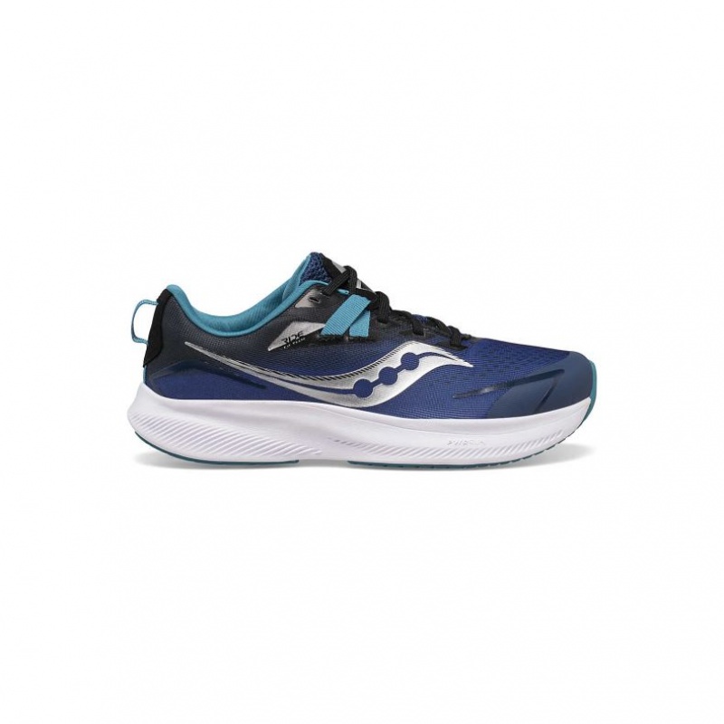 Tenis Saucony Ride 15 Niño Grande Azules | COLOMBIA-GYIQ