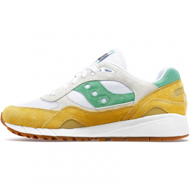 Tenis Saucony Shadow 6000 Mujer Blancas Amarillo Verde | COLOMBIA-WXZA