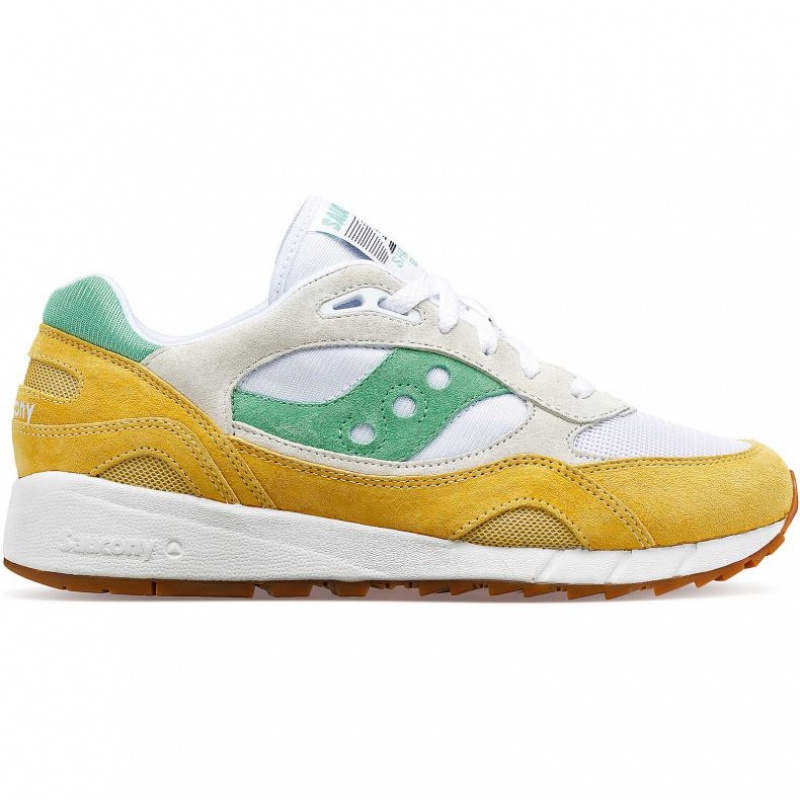 Tenis Saucony Shadow 6000 Mujer Blancas Amarillo Verde | COLOMBIA-WXZA