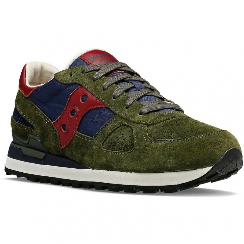 Tenis Saucony Shadow Original Premium Hombre Verde Oliva | COLOMBIA-FMIW