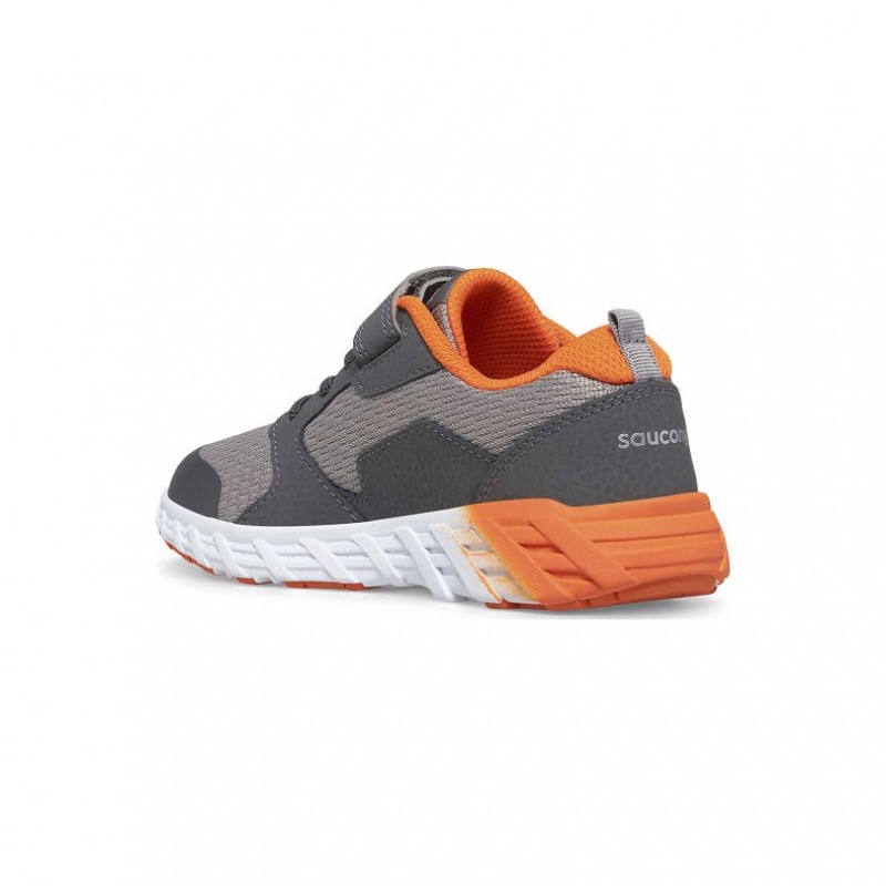 Tenis Saucony Wind 2.0 A/C Niño Grande Gris | COLOMBIA-CKOZ