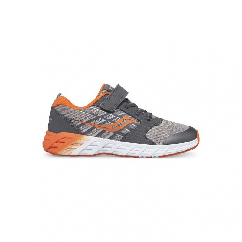 Tenis Saucony Wind 2.0 A/C Niño Grande Gris | COLOMBIA-CKOZ