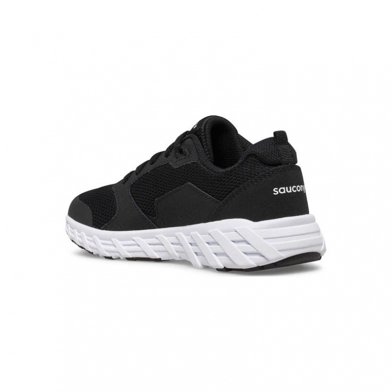 Tenis Saucony Wind 2.0 Lace Niño Grande Negras | COLOMBIA-AMID