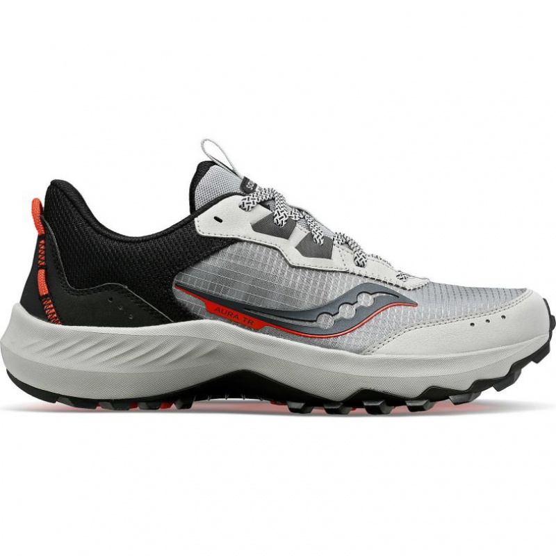 Tenis Trail Running Saucony Aura TR Hombre Gris | COLOMBIA-VYZB