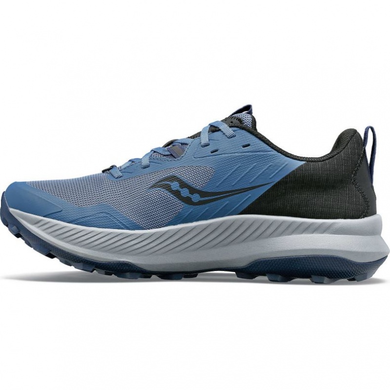 Tenis Trail Running Saucony Blaze TR Hombre Azules Negras | COLOMBIA-JYNK