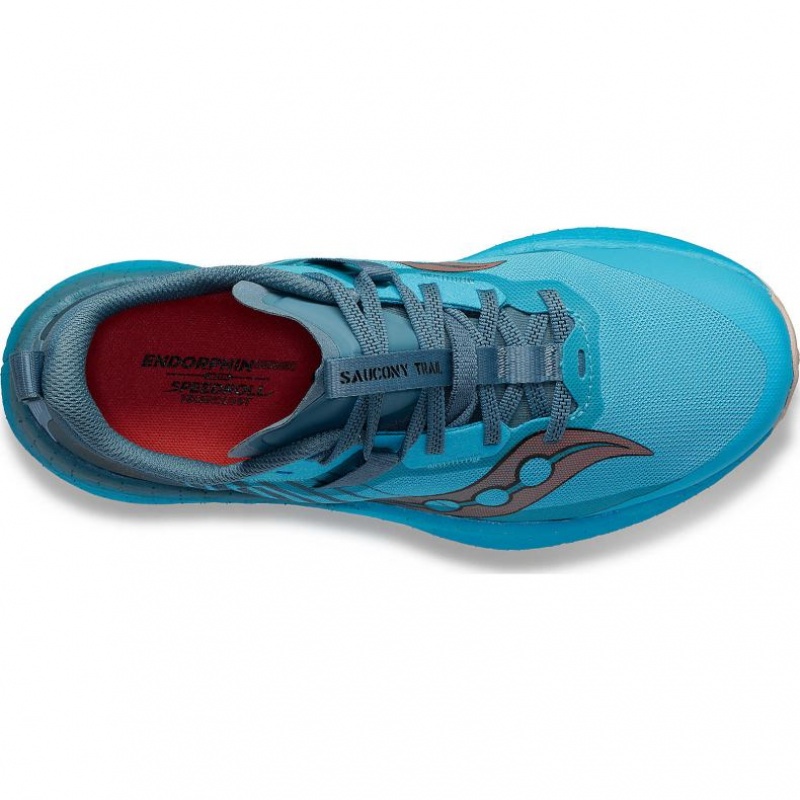 Tenis Trail Running Saucony Endorphin Edge Mujer Azules | COLOMBIA-JSPK