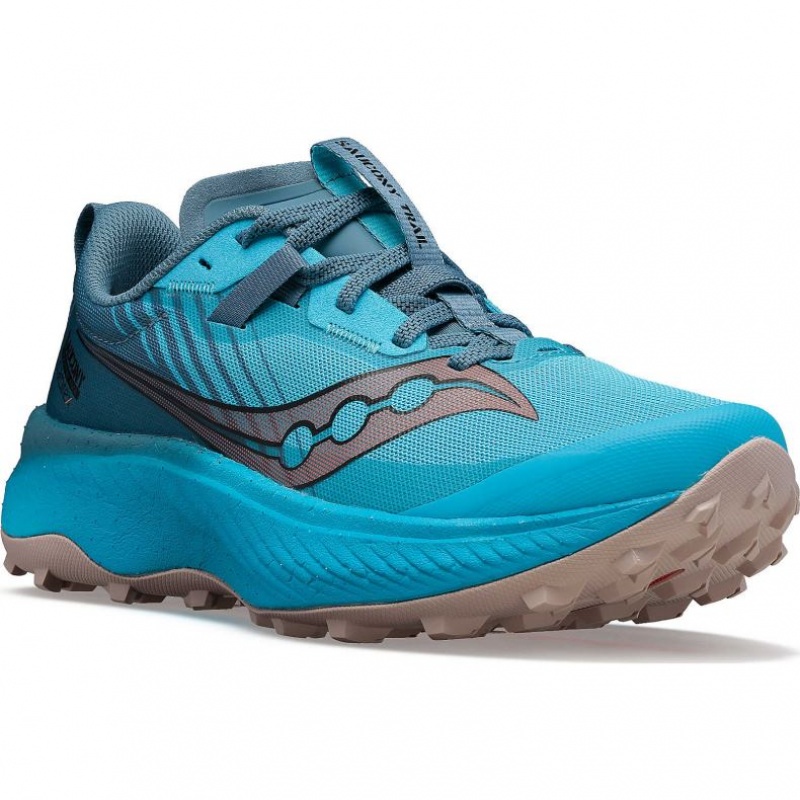 Tenis Trail Running Saucony Endorphin Edge Mujer Azules | COLOMBIA-JSPK