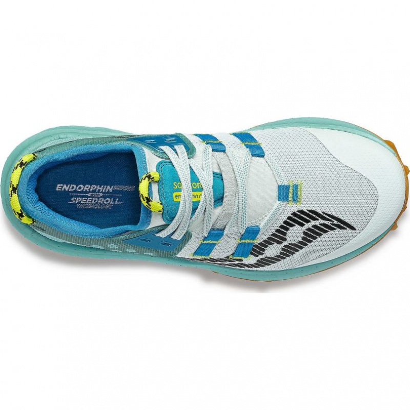 Tenis Trail Running Saucony Endorphin Rift Mujer Turquesa | COLOMBIA-AUJY