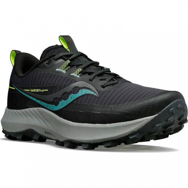 Tenis Trail Running Saucony Peregrine 13 Hombre Negras | COLOMBIA-ADWQ