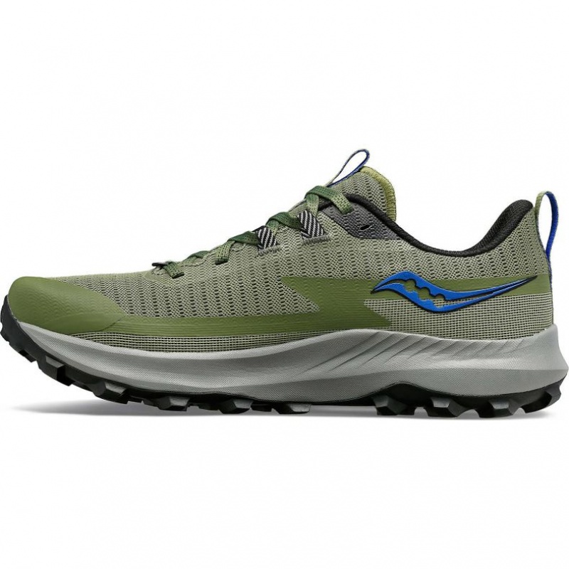 Tenis Trail Running Saucony Peregrine 13 Hombre Verde Oliva | COLOMBIA-ERXH