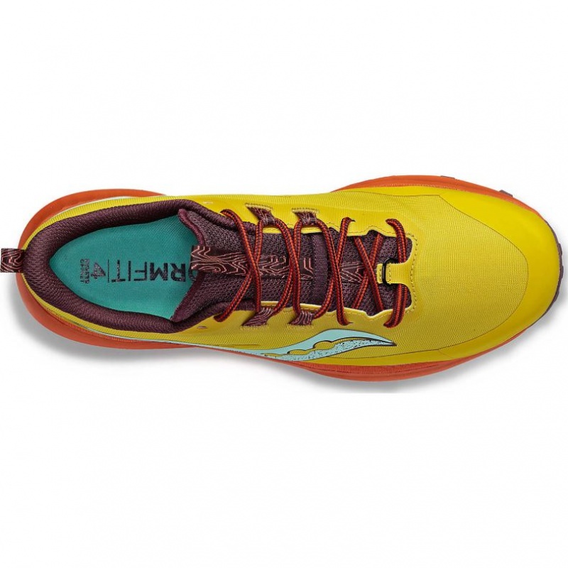 Tenis Trail Running Saucony Peregrine 13 Hombre Amarillo Naranjas | COLOMBIA-POKF