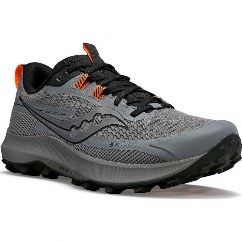 Tenis Trail Running Saucony Peregrine 13 GTX Hombre Gris | COLOMBIA-GFMR