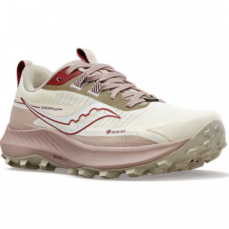 Tenis Trail Running Saucony Peregrine 13 GTX Mujer Blancas | COLOMBIA-ITDV