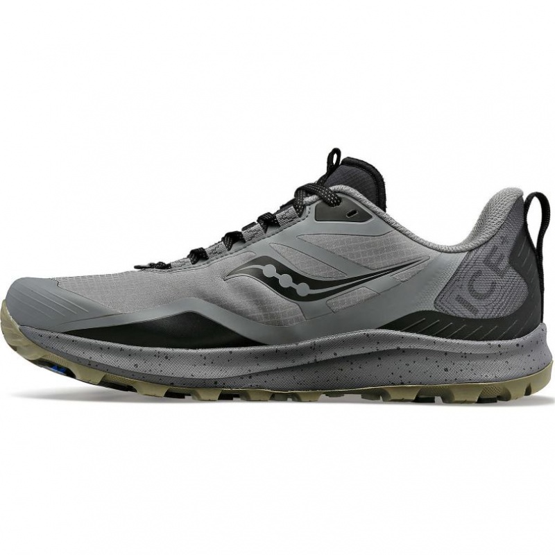 Tenis Trail Running Saucony Peregrine ICE+ 3 Hombre Gris | COLOMBIA-LNCD