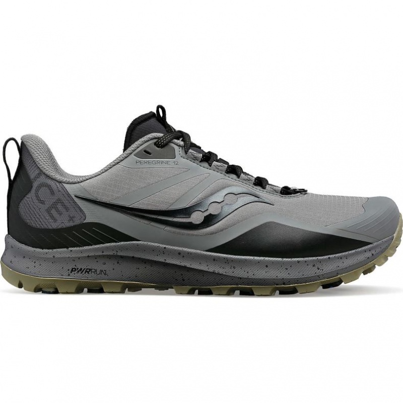 Tenis Trail Running Saucony Peregrine ICE+ 3 Hombre Gris | COLOMBIA-LNCD