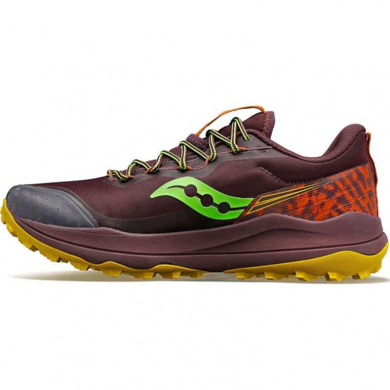 Tenis Trail Running Saucony Xodus Ultra 2 Hombre Burdeos | COLOMBIA-MKUC