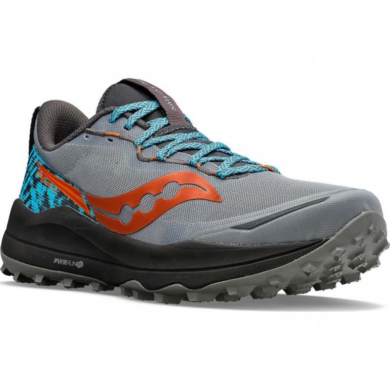 Tenis Trail Running Saucony Xodus Ultra 2 Hombre Gris | COLOMBIA-DJFA