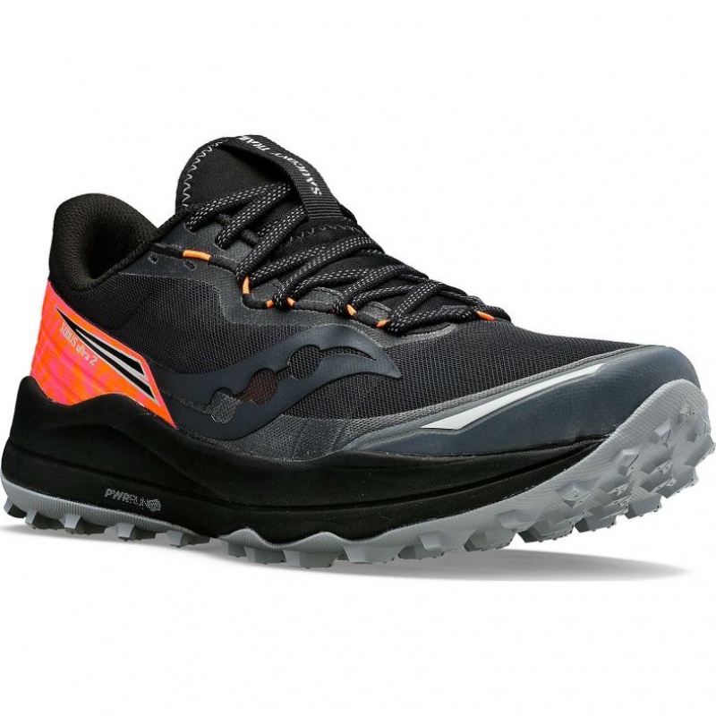 Tenis Trail Running Saucony Xodus Ultra 2 Hombre Negras | COLOMBIA-REVP