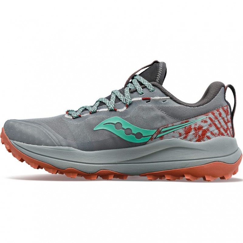 Tenis Trail Running Saucony Xodus Ultra 2 Mujer Gris | COLOMBIA-YWOM