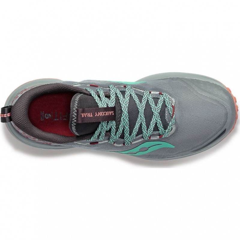 Tenis Trail Running Saucony Xodus Ultra 2 Mujer Gris | COLOMBIA-YWOM