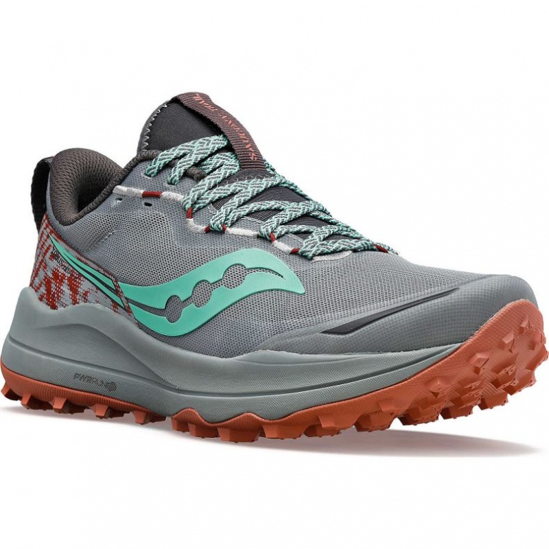 Tenis Trail Running Saucony Xodus Ultra 2 Mujer Gris | COLOMBIA-YWOM