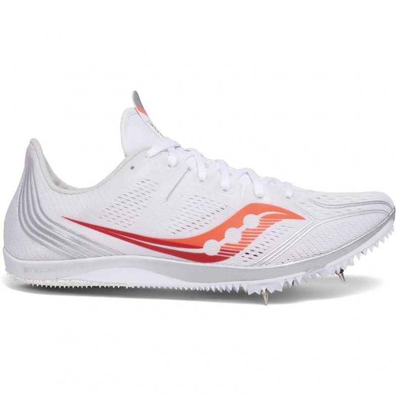 Tenis de Clavos Atletismo Saucony Endorphin 3 Mujer Blancas | COLOMBIA-BWCN