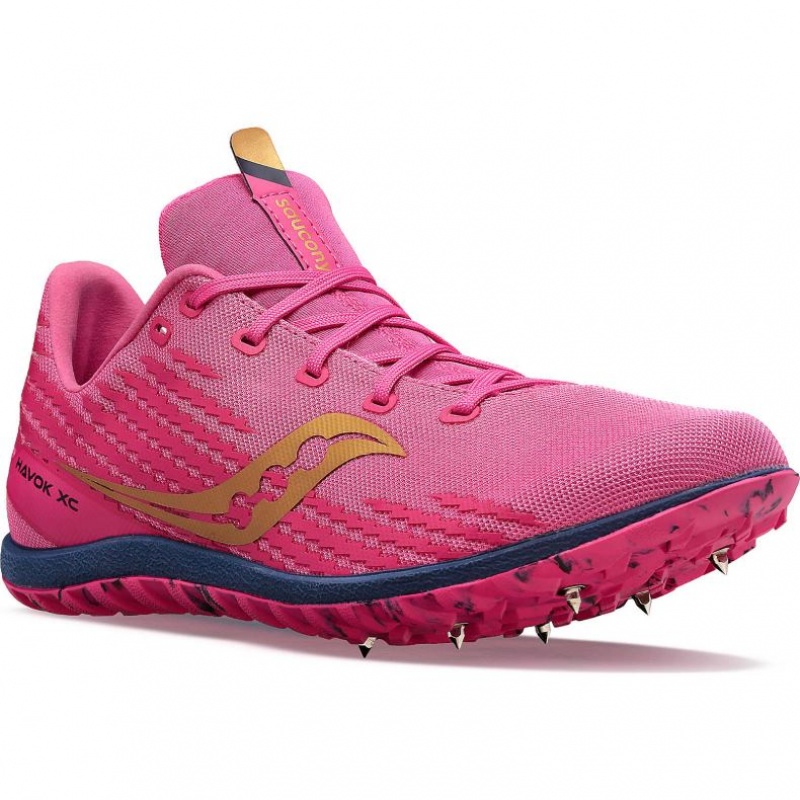 Tenis de Clavos Atletismo Saucony Havok XC 3 Hombre Rosas | COLOMBIA-SEUQ