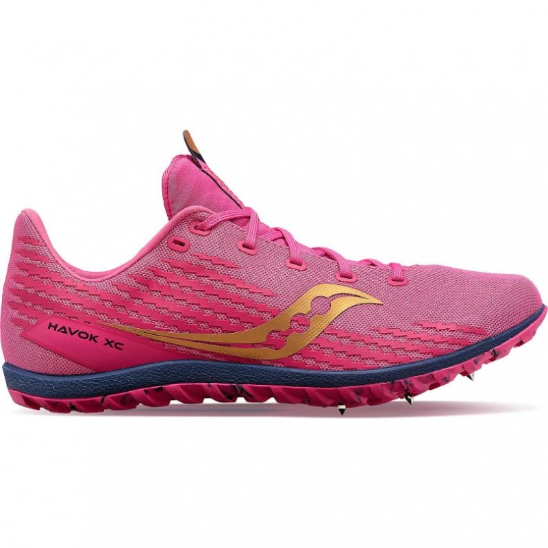 Tenis de Clavos Atletismo Saucony Havok XC 3 Hombre Rosas | COLOMBIA-SEUQ