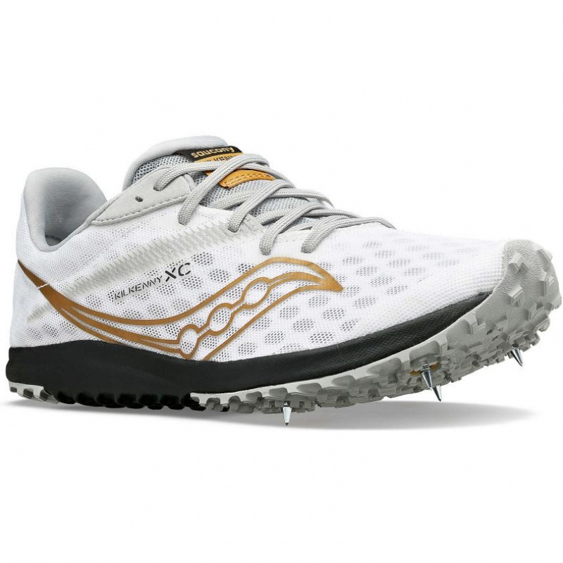 Tenis de Clavos Atletismo Saucony Kilkenny XC9 Hombre Blancas | COLOMBIA-VDNJ