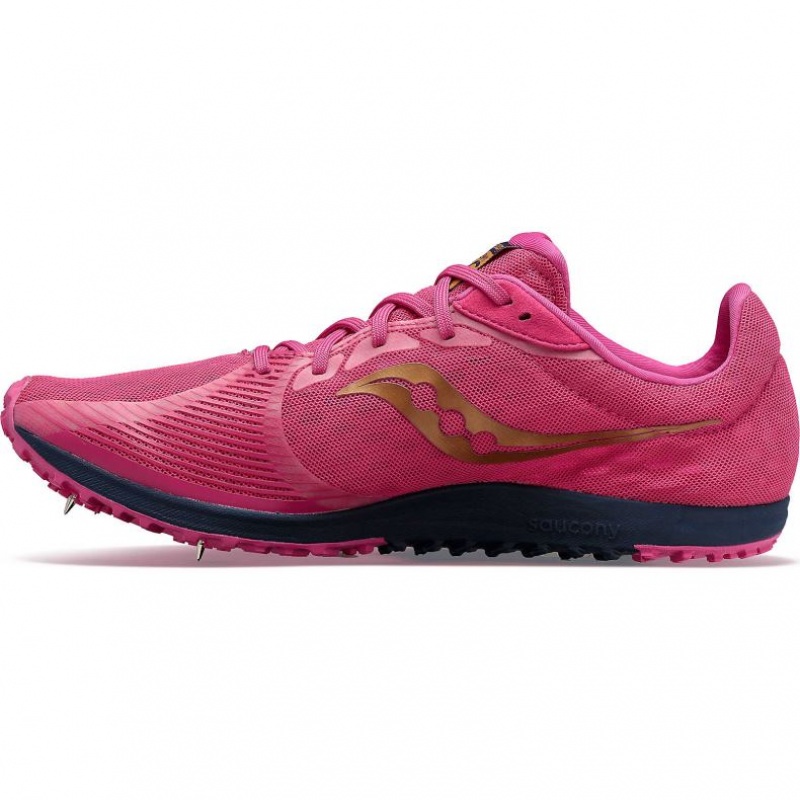 Tenis de Clavos Atletismo Saucony Kilkenny XC9 Hombre Rosas | COLOMBIA-ZNHT