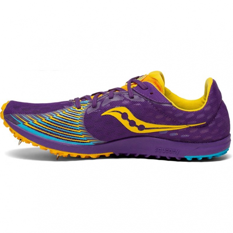 Tenis de Clavos Atletismo Saucony Kilkenny XC9 Mujer Moradas | COLOMBIA-HQNZ