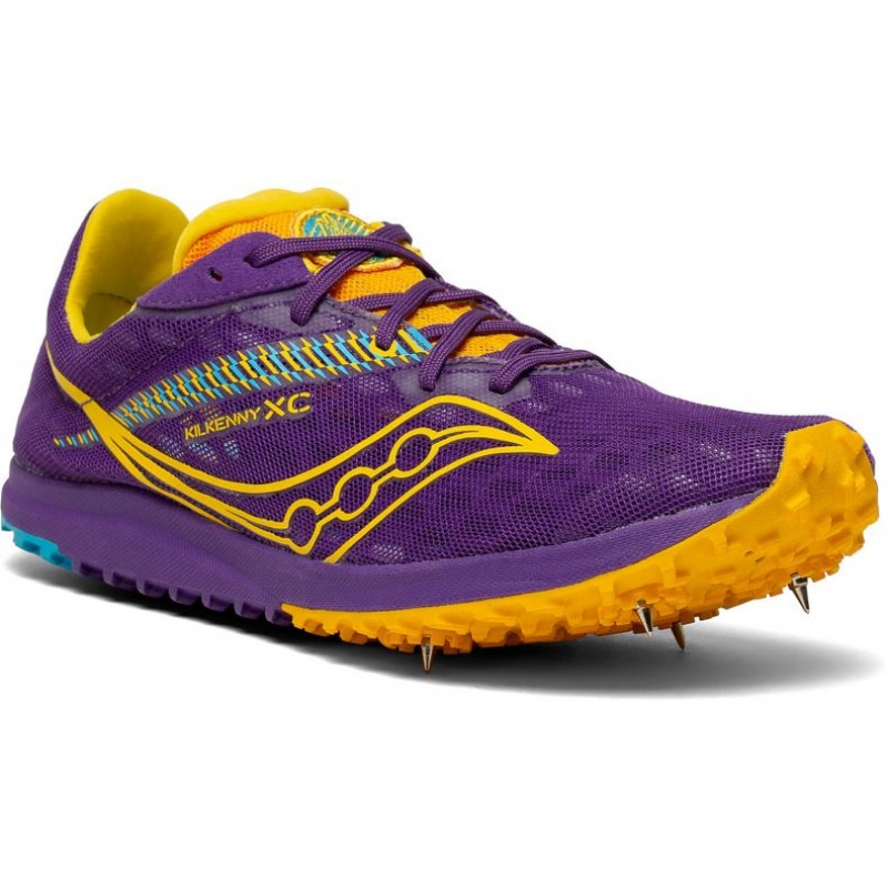 Tenis de Clavos Atletismo Saucony Kilkenny XC9 Mujer Moradas | COLOMBIA-HQNZ