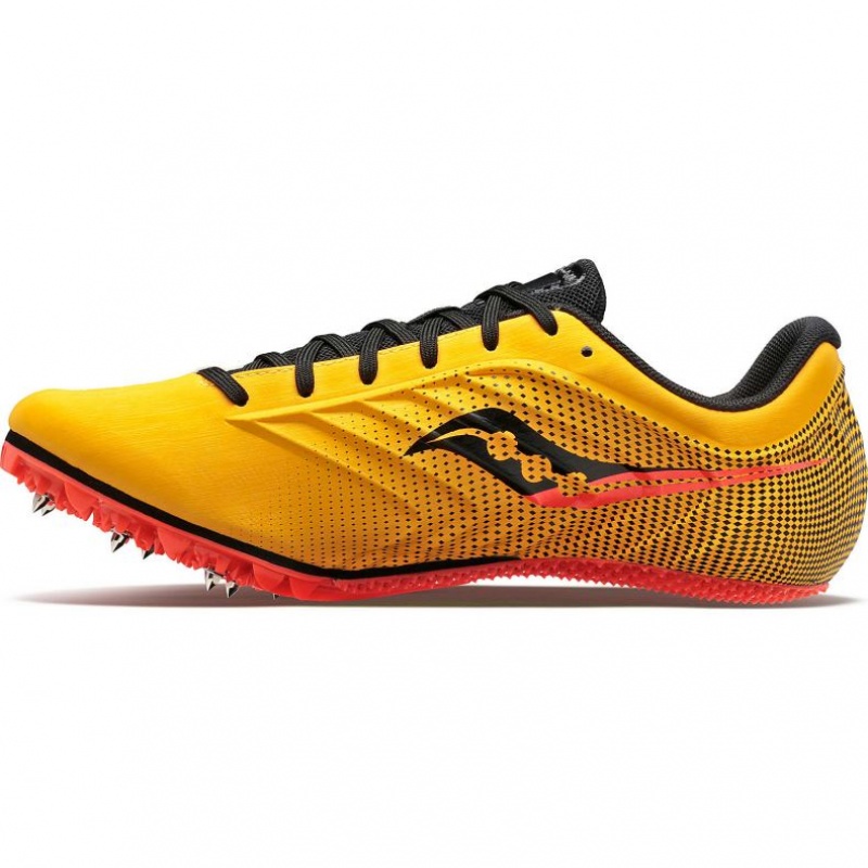 Tenis de Clavos Atletismo Saucony Spitfire 5 Hombre Amarillo | COLOMBIA-YCOI