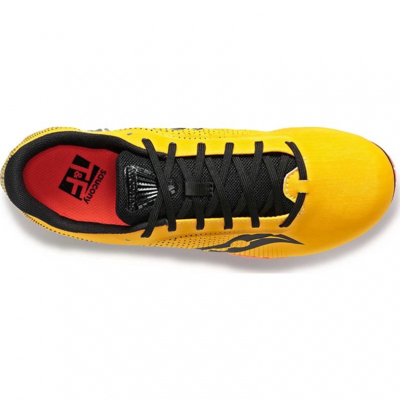 Tenis de Clavos Atletismo Saucony Spitfire 5 Hombre Amarillo | COLOMBIA-YCOI