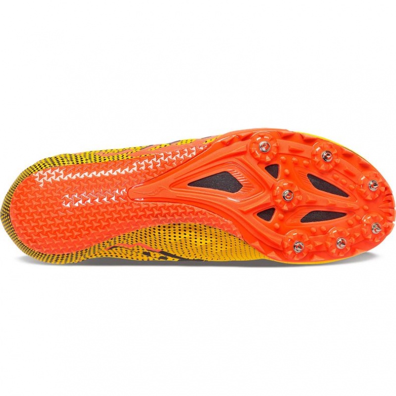 Tenis de Clavos Atletismo Saucony Spitfire 5 Hombre Amarillo | COLOMBIA-YCOI